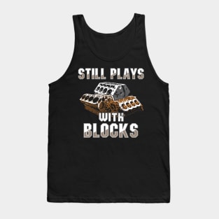 Still plays with blocks Tank Top